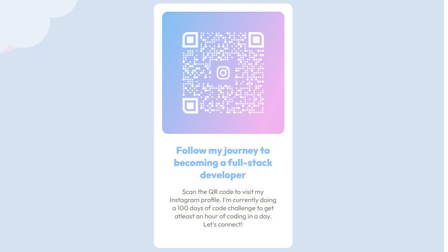 An image of a QR card design